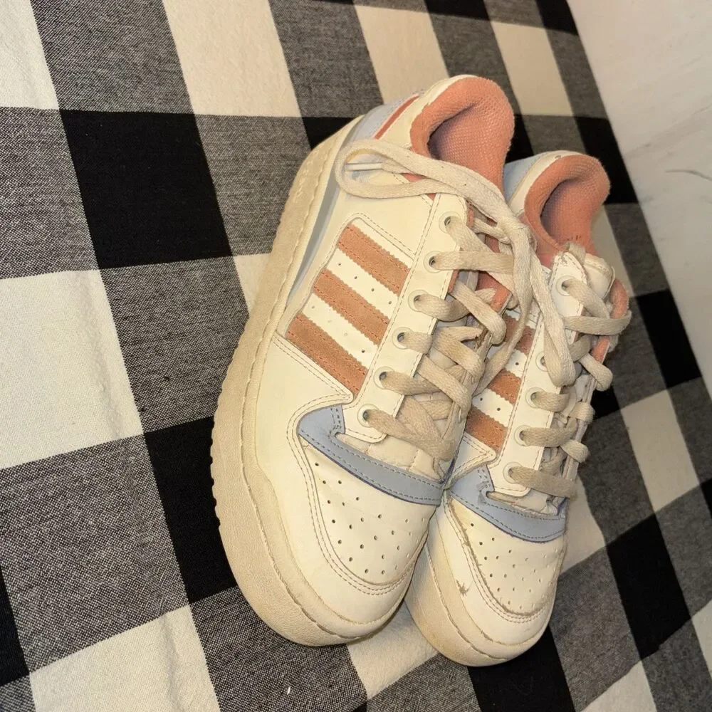 Adidas Women's Forum‎ Bold 'Off White Wonder Clay' Sneakers Sz 7.5